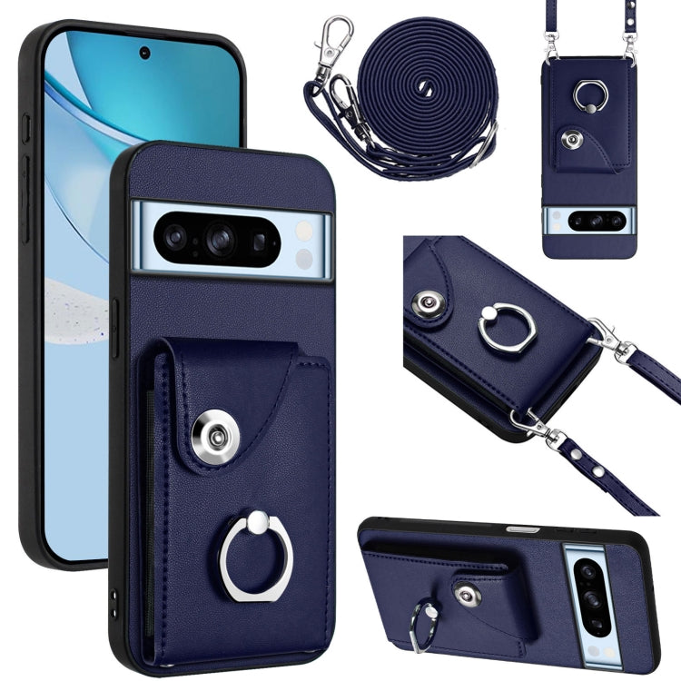 Organ Card Bag Ring Holder Phone Case with Long Lanyard, For Google Pixel 10 Pro XL, For Google Pixel 10 / 10 Pro, For Google Pixel 9 Pro XL, For Google Pixel 9 / 9 Pro, For Google Pixel 8a, For Google Pixel 8 Pro, For Google Pixel 8