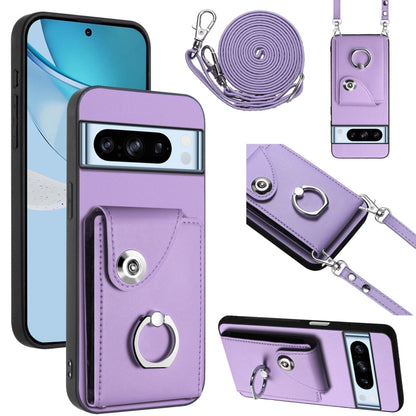Organ Card Bag Ring Holder Phone Case with Long Lanyard, For Google Pixel 10 Pro XL, For Google Pixel 10 / 10 Pro, For Google Pixel 9 Pro XL, For Google Pixel 9 / 9 Pro, For Google Pixel 8a, For Google Pixel 8 Pro, For Google Pixel 8