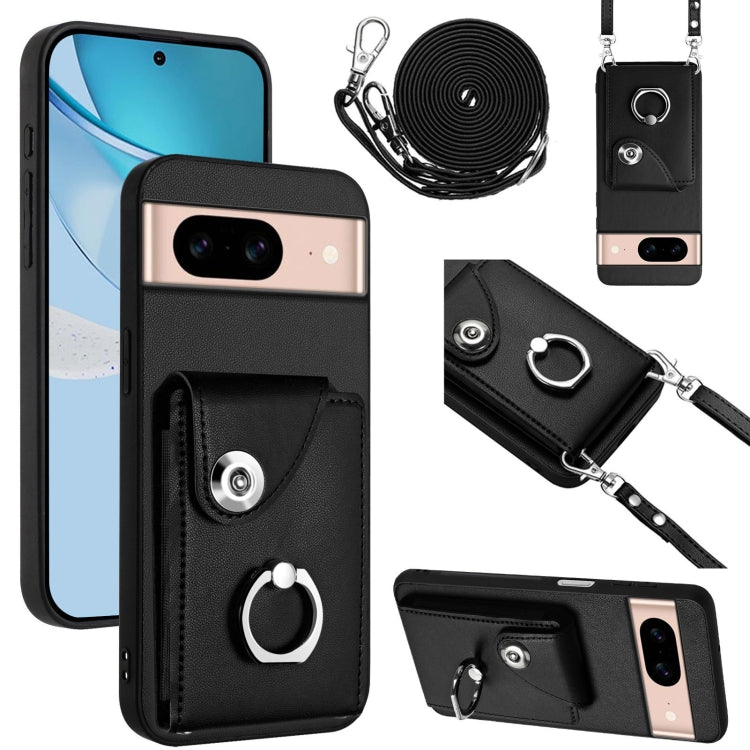Organ Card Bag Ring Holder Phone Case with Long Lanyard, For Google Pixel 10 Pro XL, For Google Pixel 10 / 10 Pro, For Google Pixel 9 Pro XL, For Google Pixel 9 / 9 Pro, For Google Pixel 8a, For Google Pixel 8 Pro, For Google Pixel 8