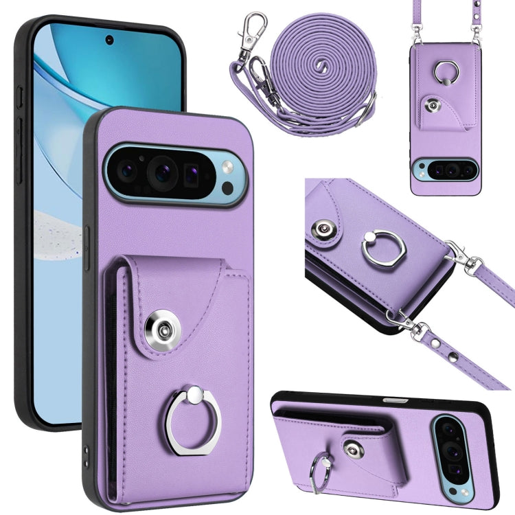 Organ Card Bag Ring Holder Phone Case with Long Lanyard, For Google Pixel 10 Pro XL, For Google Pixel 10 / 10 Pro, For Google Pixel 9 Pro XL, For Google Pixel 9 / 9 Pro, For Google Pixel 8a, For Google Pixel 8 Pro, For Google Pixel 8