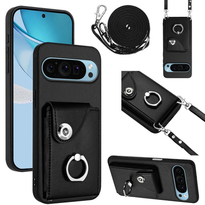 Organ Card Bag Ring Holder Phone Case with Long Lanyard, For Google Pixel 10 Pro XL, For Google Pixel 10 / 10 Pro, For Google Pixel 9 Pro XL, For Google Pixel 9 / 9 Pro, For Google Pixel 8a, For Google Pixel 8 Pro, For Google Pixel 8