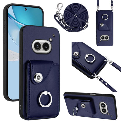 Organ Card Bag Ring Holder Phone Case with Long Lanyard, For Nothing CMF Phone 2 Pro, For Nothing Phone 3a, For Nothing Phone 3a Pro, For Nothing CMF Phone 1, For Nothing Phone 2a