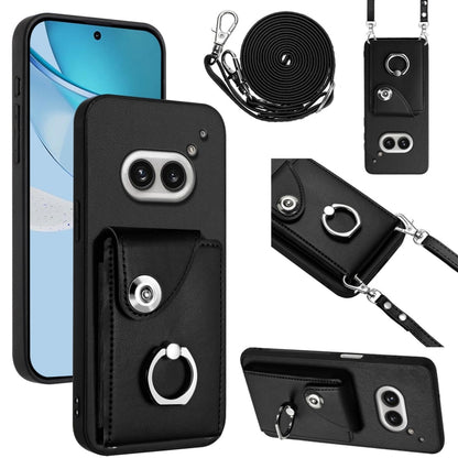 Organ Card Bag Ring Holder Phone Case with Long Lanyard, For Nothing CMF Phone 2 Pro, For Nothing Phone 3a, For Nothing Phone 3a Pro, For Nothing CMF Phone 1, For Nothing Phone 2a