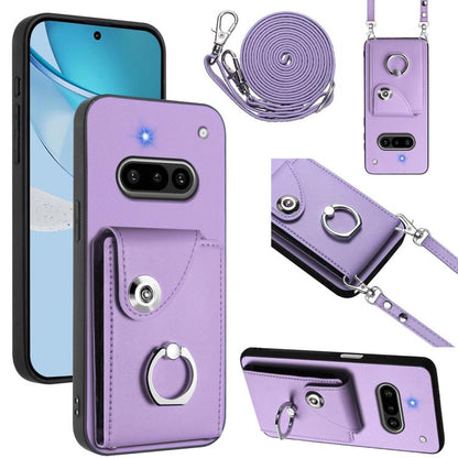 Organ Card Bag Ring Holder Phone Case with Long Lanyard, For Nothing CMF Phone 2 Pro, For Nothing Phone 3a, For Nothing Phone 3a Pro, For Nothing CMF Phone 1, For Nothing Phone 2a
