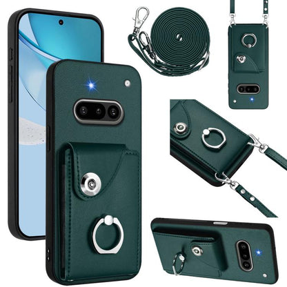 Organ Card Bag Ring Holder Phone Case with Long Lanyard, For Nothing CMF Phone 2 Pro, For Nothing Phone 3a, For Nothing Phone 3a Pro, For Nothing CMF Phone 1, For Nothing Phone 2a