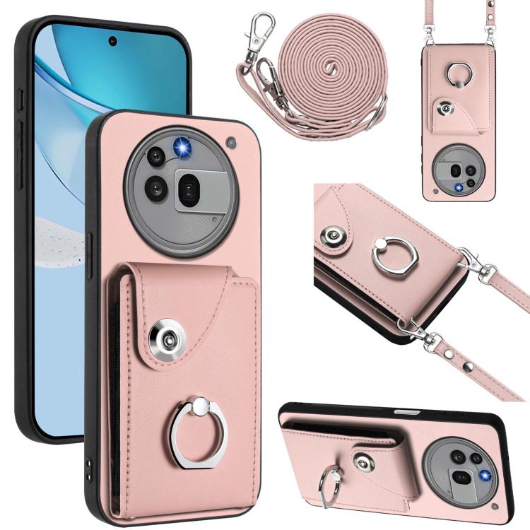Organ Card Bag Ring Holder Phone Case with Long Lanyard, For Nothing CMF Phone 2 Pro, For Nothing Phone 3a, For Nothing Phone 3a Pro, For Nothing CMF Phone 1, For Nothing Phone 2a
