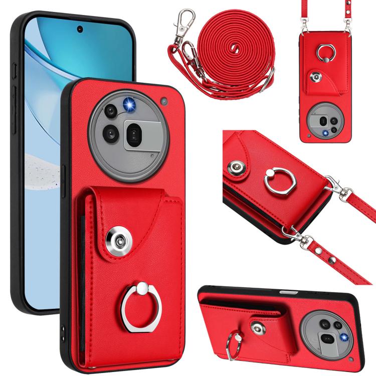 Organ Card Bag Ring Holder Phone Case with Long Lanyard, For Nothing CMF Phone 2 Pro, For Nothing Phone 3a, For Nothing Phone 3a Pro, For Nothing CMF Phone 1, For Nothing Phone 2a