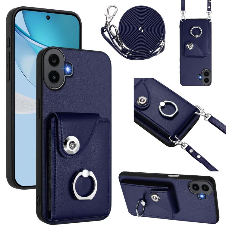 Organ Card Bag Ring Holder Phone Case with Long Lanyard, For Nothing CMF Phone 2 Pro, For Nothing Phone 3a, For Nothing Phone 3a Pro, For Nothing CMF Phone 1, For Nothing Phone 2a