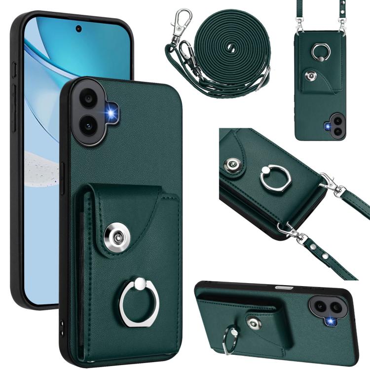 Organ Card Bag Ring Holder Phone Case with Long Lanyard, For Nothing CMF Phone 2 Pro, For Nothing Phone 3a, For Nothing Phone 3a Pro, For Nothing CMF Phone 1, For Nothing Phone 2a
