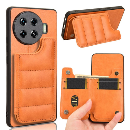 Cow Pattern Sewing Card Bag Phone Case, For Tecno Camon 30S / Camon 30S Pro, For Tecno Spark 30 Pro 4G, For Tecno Spark 30 4G, For Tecno Spark 30C, For Tecno Spark Go 1, For Tecno Pova 6 Pro 5G, For Tecno Spark 20 Pro+ 4G, For Tecno Spark 20 Pro 4G