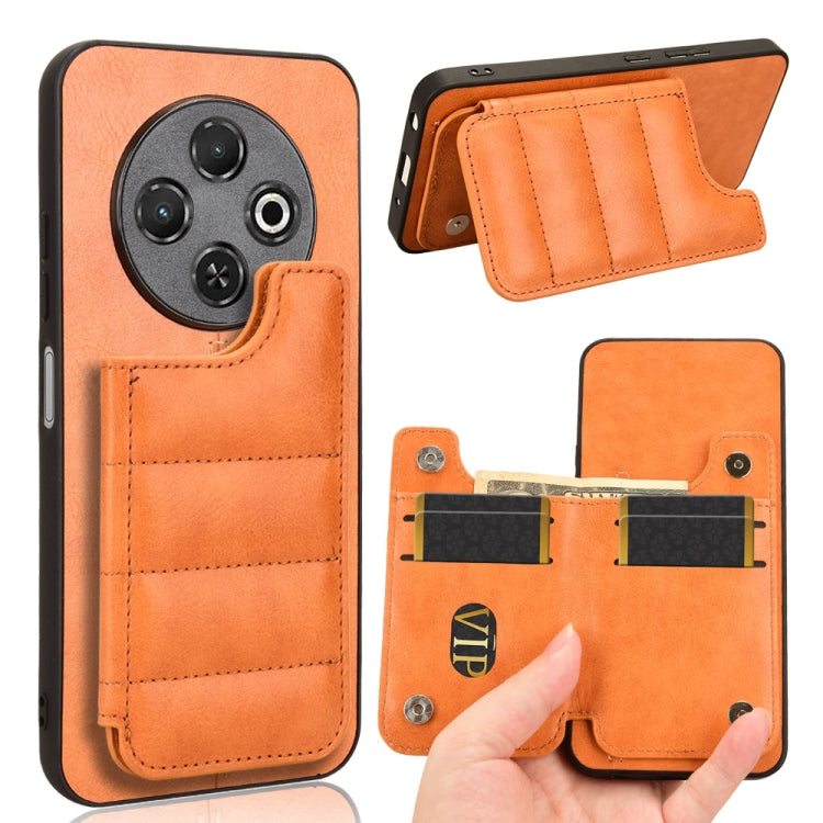 Cow Pattern Sewing Card Bag Phone Case, For Tecno Camon 30S / Camon 30S Pro, For Tecno Spark 30 Pro 4G, For Tecno Spark 30 4G, For Tecno Spark 30C, For Tecno Spark Go 1, For Tecno Pova 6 Pro 5G, For Tecno Spark 20 Pro+ 4G, For Tecno Spark 20 Pro 4G
