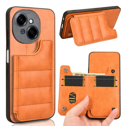 Cow Pattern Sewing Card Bag Phone Case, For Tecno Camon 30S / Camon 30S Pro, For Tecno Spark 30 Pro 4G, For Tecno Spark 30 4G, For Tecno Spark 30C, For Tecno Spark Go 1, For Tecno Pova 6 Pro 5G, For Tecno Spark 20 Pro+ 4G, For Tecno Spark 20 Pro 4G