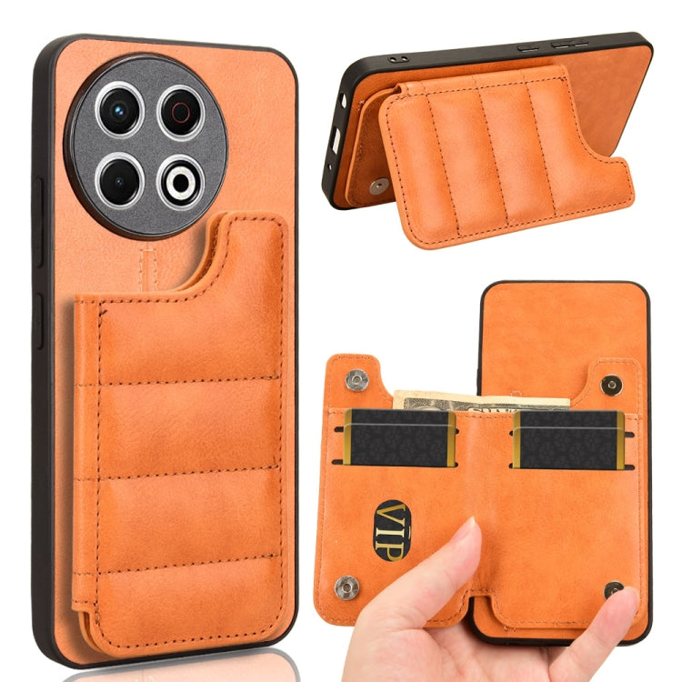 Cow Pattern Sewing Card Bag Phone Case, For Tecno Camon 30S / Camon 30S Pro, For Tecno Spark 30 Pro 4G, For Tecno Spark 30 4G, For Tecno Spark 30C, For Tecno Spark Go 1, For Tecno Pova 6 Pro 5G, For Tecno Spark 20 Pro+ 4G, For Tecno Spark 20 Pro 4G