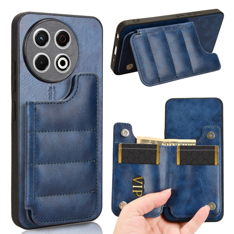 Cow Pattern Sewing Card Bag Phone Case, For Tecno Camon 30S / Camon 30S Pro, For Tecno Spark 30 Pro 4G, For Tecno Spark 30 4G, For Tecno Spark 30C, For Tecno Spark Go 1, For Tecno Pova 6 Pro 5G, For Tecno Spark 20 Pro+ 4G, For Tecno Spark 20 Pro 4G