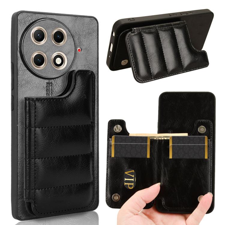 Cow Pattern Sewing Card Bag Phone Case, For Tecno Camon 30S / Camon 30S Pro, For Tecno Spark 30 Pro 4G, For Tecno Spark 30 4G, For Tecno Spark 30C, For Tecno Spark Go 1, For Tecno Pova 6 Pro 5G, For Tecno Spark 20 Pro+ 4G, For Tecno Spark 20 Pro 4G