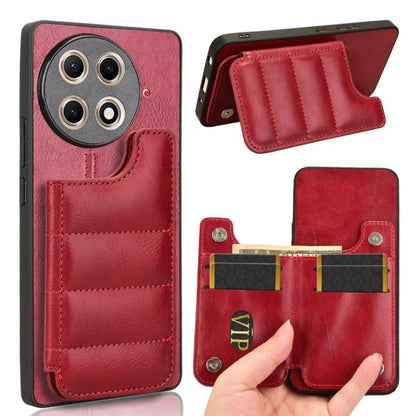 Cow Pattern Sewing Card Bag Phone Case, For Tecno Camon 30S / Camon 30S Pro, For Tecno Spark 30 Pro 4G, For Tecno Spark 30 4G, For Tecno Spark 30C, For Tecno Spark Go 1, For Tecno Pova 6 Pro 5G, For Tecno Spark 20 Pro+ 4G, For Tecno Spark 20 Pro 4G