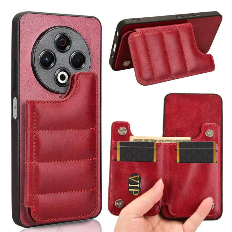 Cow Pattern Sewing Card Bag Phone Case, For Tecno Camon 30S / Camon 30S Pro, For Tecno Spark 30 Pro 4G, For Tecno Spark 30 4G, For Tecno Spark 30C, For Tecno Spark Go 1, For Tecno Pova 6 Pro 5G, For Tecno Spark 20 Pro+ 4G, For Tecno Spark 20 Pro 4G