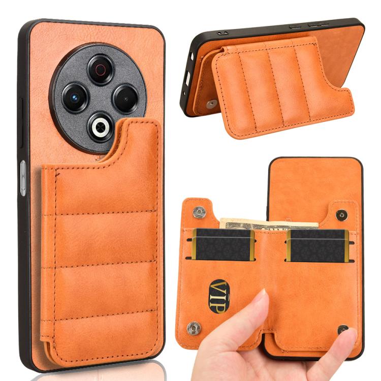 Cow Pattern Sewing Card Bag Phone Case, For Tecno Camon 30S / Camon 30S Pro, For Tecno Spark 30 Pro 4G, For Tecno Spark 30 4G, For Tecno Spark 30C, For Tecno Spark Go 1, For Tecno Pova 6 Pro 5G, For Tecno Spark 20 Pro+ 4G, For Tecno Spark 20 Pro 4G