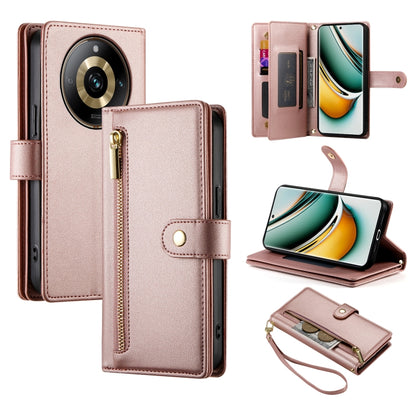 Nine Card-slot Zipper Wallet Bag Leather Phone Case, For Realme 12 5G, For Realme 12 Pro / 12 Pro+, For Realme C67 4G, For Realme 11 4G, For Realme 11 5G / 11x, For Realme C53 / Narzo N53 4G, For Realme 11 Pro / 11 Pro+, For Realme C65                 ...