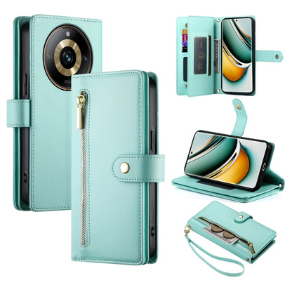 Nine Card-slot Zipper Wallet Bag Leather Phone Case, For Realme 12 5G, For Realme 12 Pro / 12 Pro+, For Realme C67 4G, For Realme 11 4G, For Realme 11 5G / 11x, For Realme C53 / Narzo N53 4G, For Realme 11 Pro / 11 Pro+, For Realme C65                 ...