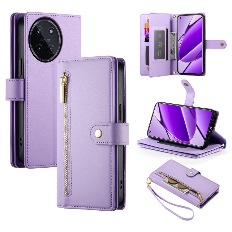 Nine Card-slot Zipper Wallet Bag Leather Phone Case, For Realme 12 5G, For Realme 12 Pro / 12 Pro+, For Realme C67 4G, For Realme 11 4G, For Realme 11 5G / 11x, For Realme C53 / Narzo N53 4G, For Realme 11 Pro / 11 Pro+, For Realme C65                 ...