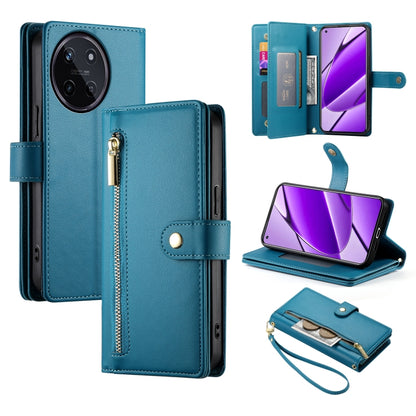 Nine Card-slot Zipper Wallet Bag Leather Phone Case, For Realme 12 5G, For Realme 12 Pro / 12 Pro+, For Realme C67 4G, For Realme 11 4G, For Realme 11 5G / 11x, For Realme C53 / Narzo N53 4G, For Realme 11 Pro / 11 Pro+, For Realme C65                 ...