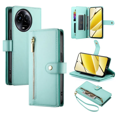 Nine Card-slot Zipper Wallet Bag Leather Phone Case, For Realme 12 5G, For Realme 12 Pro / 12 Pro+, For Realme C67 4G, For Realme 11 4G, For Realme 11 5G / 11x, For Realme C53 / Narzo N53 4G, For Realme 11 Pro / 11 Pro+, For Realme C65                 ...