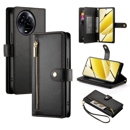 Nine Card-slot Zipper Wallet Bag Leather Phone Case, For Realme 12 5G, For Realme 12 Pro / 12 Pro+, For Realme C67 4G, For Realme 11 4G, For Realme 11 5G / 11x, For Realme C53 / Narzo N53 4G, For Realme 11 Pro / 11 Pro+, For Realme C65                 ...