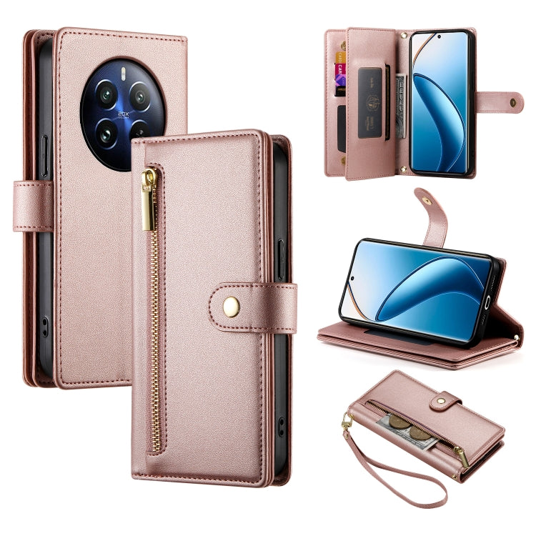 Nine Card-slot Zipper Wallet Bag Leather Phone Case, For Realme 12 5G, For Realme 12 Pro / 12 Pro+, For Realme C67 4G, For Realme 11 4G, For Realme 11 5G / 11x, For Realme C53 / Narzo N53 4G, For Realme 11 Pro / 11 Pro+, For Realme C65                 ...