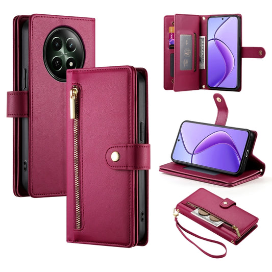 Nine Card-slot Zipper Wallet Bag Leather Phone Case, For Realme 12 5G, For Realme 12 Pro / 12 Pro+, For Realme C67 4G, For Realme 11 4G, For Realme 11 5G / 11x, For Realme C53 / Narzo N53 4G, For Realme 11 Pro / 11 Pro+, For Realme C65