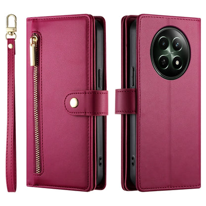 Nine Card-slot Zipper Wallet Bag Leather Phone Case, For Realme 12 5G, For Realme 12 Pro / 12 Pro+, For Realme C67 4G, For Realme 11 4G, For Realme 11 5G / 11x, For Realme C53 / Narzo N53 4G, For Realme 11 Pro / 11 Pro+, For Realme C65                 ...