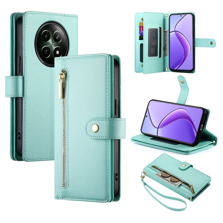 Nine Card-slot Zipper Wallet Bag Leather Phone Case, For Realme 12 5G, For Realme 12 Pro / 12 Pro+, For Realme C67 4G, For Realme 11 4G, For Realme 11 5G / 11x, For Realme C53 / Narzo N53 4G, For Realme 11 Pro / 11 Pro+, For Realme C65                 ...