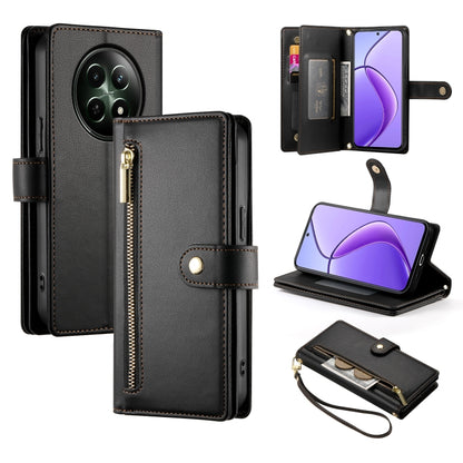 Nine Card-slot Zipper Wallet Bag Leather Phone Case, For Realme 12 5G, For Realme 12 Pro / 12 Pro+, For Realme C67 4G, For Realme 11 4G, For Realme 11 5G / 11x, For Realme C53 / Narzo N53 4G, For Realme 11 Pro / 11 Pro+, For Realme C65                 ...