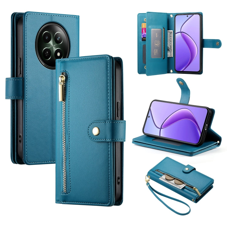 Nine Card-slot Zipper Wallet Bag Leather Phone Case, For Realme 12 5G, For Realme 12 Pro / 12 Pro+, For Realme C67 4G, For Realme 11 4G, For Realme 11 5G / 11x, For Realme C53 / Narzo N53 4G, For Realme 11 Pro / 11 Pro+, For Realme C65                 ...