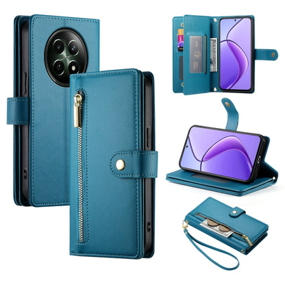 Nine Card-slot Zipper Wallet Bag Leather Phone Case, For Realme 12 5G, For Realme 12 Pro / 12 Pro+, For Realme C67 4G, For Realme 11 4G, For Realme 11 5G / 11x, For Realme C53 / Narzo N53 4G, For Realme 11 Pro / 11 Pro+, For Realme C65                 ...