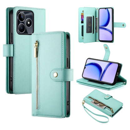 Nine Card-slot Zipper Wallet Bag Leather Phone Case, For Realme 12 5G, For Realme 12 Pro / 12 Pro+, For Realme C67 4G, For Realme 11 4G, For Realme 11 5G / 11x, For Realme C53 / Narzo N53 4G, For Realme 11 Pro / 11 Pro+, For Realme C65                 ...
