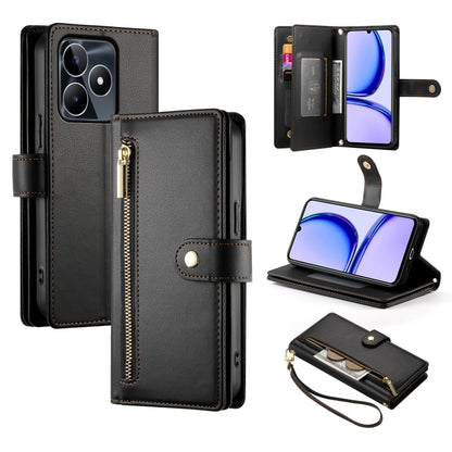 Nine Card-slot Zipper Wallet Bag Leather Phone Case, For Realme 12 5G, For Realme 12 Pro / 12 Pro+, For Realme C67 4G, For Realme 11 4G, For Realme 11 5G / 11x, For Realme C53 / Narzo N53 4G, For Realme 11 Pro / 11 Pro+, For Realme C65                 ...
