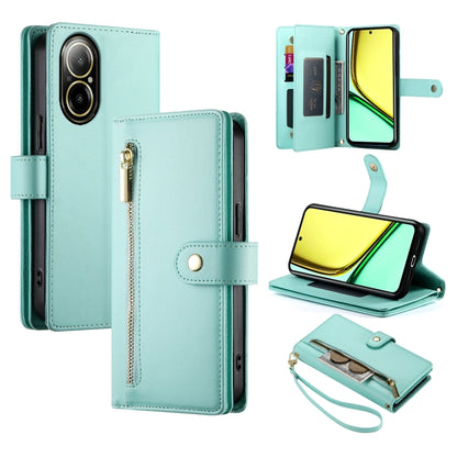 Nine Card-slot Zipper Wallet Bag Leather Phone Case, For Realme 12 5G, For Realme 12 Pro / 12 Pro+, For Realme C67 4G, For Realme 11 4G, For Realme 11 5G / 11x, For Realme C53 / Narzo N53 4G, For Realme 11 Pro / 11 Pro+, For Realme C65                 ...