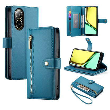 Nine Card-slot Zipper Wallet Bag Leather Phone Case, For Realme 12 5G, For Realme 12 Pro / 12 Pro+, For Realme C67 4G, For Realme 11 4G, For Realme 11 5G / 11x, For Realme C53 / Narzo N53 4G, For Realme 11 Pro / 11 Pro+, For Realme C65                 ...