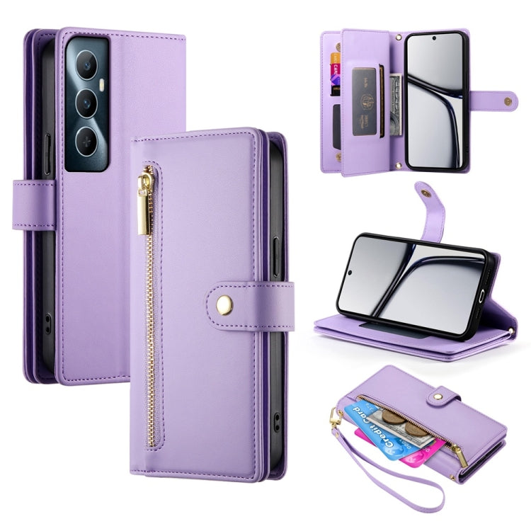 Nine Card-slot Zipper Wallet Bag Leather Phone Case, For Realme 12 5G, For Realme 12 Pro / 12 Pro+, For Realme C67 4G, For Realme 11 4G, For Realme 11 5G / 11x, For Realme C53 / Narzo N53 4G, For Realme 11 Pro / 11 Pro+, For Realme C65                 ...