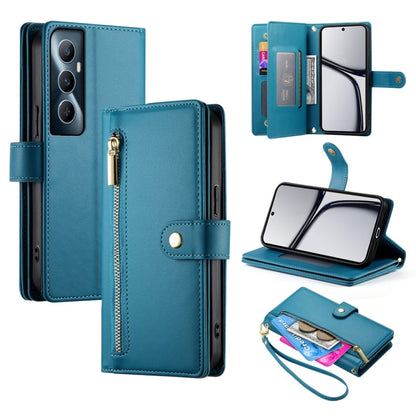 Nine Card-slot Zipper Wallet Bag Leather Phone Case, For Realme 12 5G, For Realme 12 Pro / 12 Pro+, For Realme C67 4G, For Realme 11 4G, For Realme 11 5G / 11x, For Realme C53 / Narzo N53 4G, For Realme 11 Pro / 11 Pro+, For Realme C65                 ...