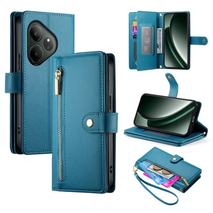 Nine Card-slot Zipper Wallet Bag Leather Phone Case, For Realme 16T 5G, For Realme C100 4G, For Realme 16 5G, For Realme C85 5G / Realme 15x 5G, For Realme C85 Pro 4G, For Realme 15T 5G, For Realme 15 5G / Realme 15 Pro 5G, For Realme 14 / Realme P3 5G...