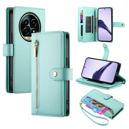 Nine Card-slot Zipper Wallet Bag Leather Phone Case, For Realme 16T 5G, For Realme C100 4G, For Realme 16 5G, For Realme C85 5G / Realme 15x 5G, For Realme C85 Pro 4G, For Realme 15T 5G, For Realme 15 5G / Realme 15 Pro 5G, For Realme 14 / Realme P3 5G...