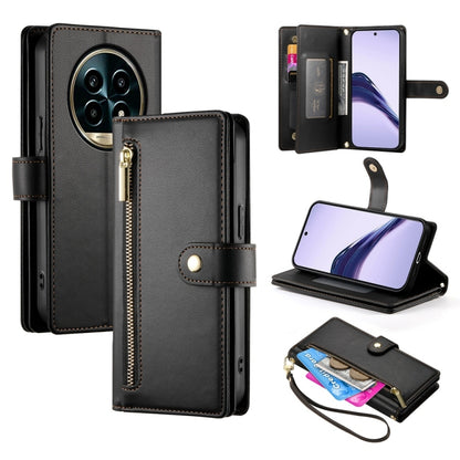 Nine Card-slot Zipper Wallet Bag Leather Phone Case, For Realme 16T 5G, For Realme C100 4G, For Realme 16 5G, For Realme C85 5G / Realme 15x 5G, For Realme C85 Pro 4G, For Realme 15T 5G, For Realme 15 5G / Realme 15 Pro 5G, For Realme 14 / Realme P3 5G...