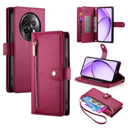 Nine Card-slot Zipper Wallet Bag Leather Phone Case, For Realme 16T 5G, For Realme C100 4G, For Realme 16 5G, For Realme C85 5G / Realme 15x 5G, For Realme C85 Pro 4G, For Realme 15T 5G, For Realme 15 5G / Realme 15 Pro 5G, For Realme 14 / Realme P3 5G...
