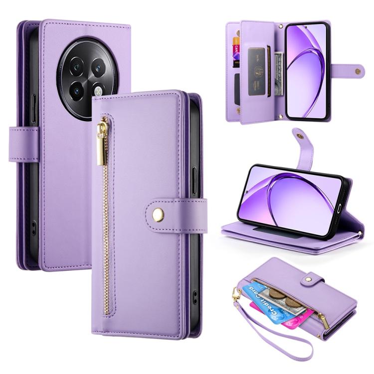 Nine Card-slot Zipper Wallet Bag Leather Phone Case, For Realme 16T 5G, For Realme C100 4G, For Realme 16 5G, For Realme C85 5G / Realme 15x 5G, For Realme C85 Pro 4G, For Realme 15T 5G, For Realme 15 5G / Realme 15 Pro 5G, For Realme 14 / Realme P3 5G...