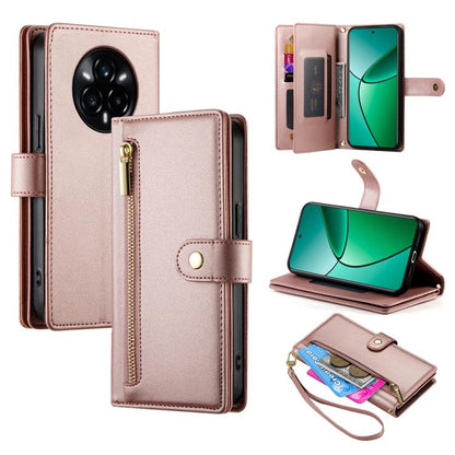 Nine Card-slot Zipper Wallet Bag Leather Phone Case, For Realme 16T 5G, For Realme C100 4G, For Realme 16 5G, For Realme C85 5G / Realme 15x 5G, For Realme C85 Pro 4G, For Realme 15T 5G, For Realme 15 5G / Realme 15 Pro 5G, For Realme 14 / Realme P3 5G...