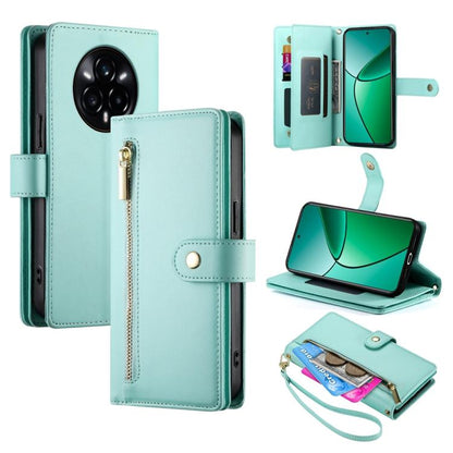 Nine Card-slot Zipper Wallet Bag Leather Phone Case, For Realme 16T 5G, For Realme C100 4G, For Realme 16 5G, For Realme C85 5G / Realme 15x 5G, For Realme C85 Pro 4G, For Realme 15T 5G, For Realme 15 5G / Realme 15 Pro 5G, For Realme 14 / Realme P3 5G...