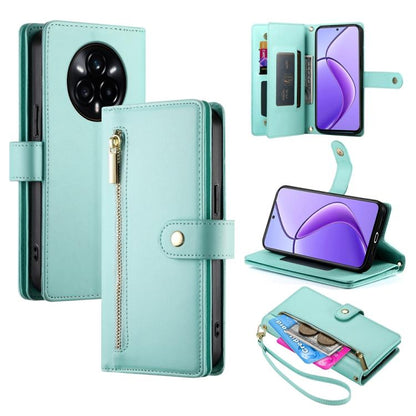 Nine Card-slot Zipper Wallet Bag Leather Phone Case, For Realme 16T 5G, For Realme C100 4G, For Realme 16 5G, For Realme C85 5G / Realme 15x 5G, For Realme C85 Pro 4G, For Realme 15T 5G, For Realme 15 5G / Realme 15 Pro 5G, For Realme 14 / Realme P3 5G...