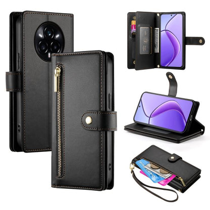 Nine Card-slot Zipper Wallet Bag Leather Phone Case, For Realme 16T 5G, For Realme C100 4G, For Realme 16 5G, For Realme C85 5G / Realme 15x 5G, For Realme C85 Pro 4G, For Realme 15T 5G, For Realme 15 5G / Realme 15 Pro 5G, For Realme 14 / Realme P3 5G...